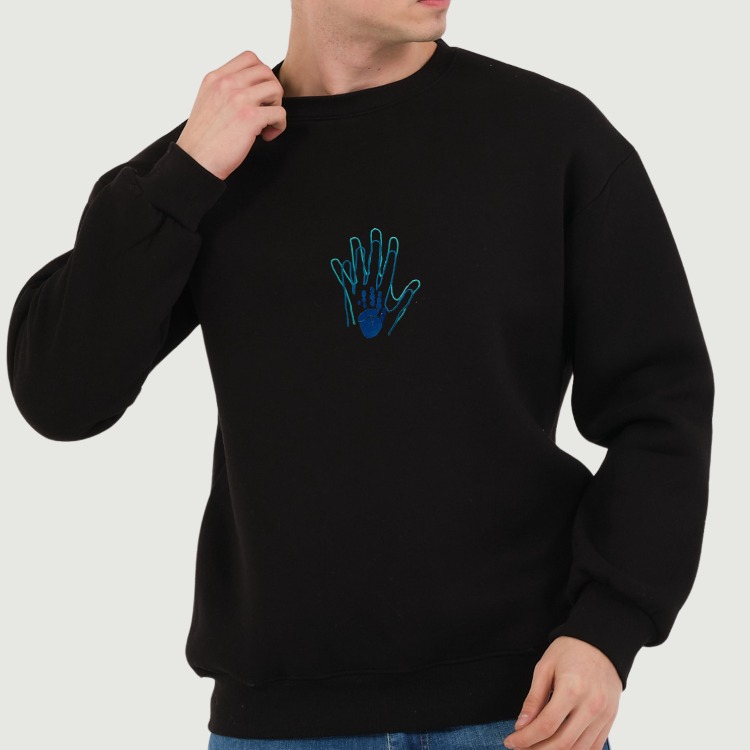 Bebek Ayak İzi Nakış SWEATSHIRT