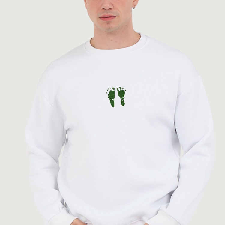 Bebek Ayak İzi Nakış SWEATSHIRT