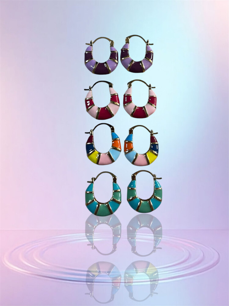 colorful earrings