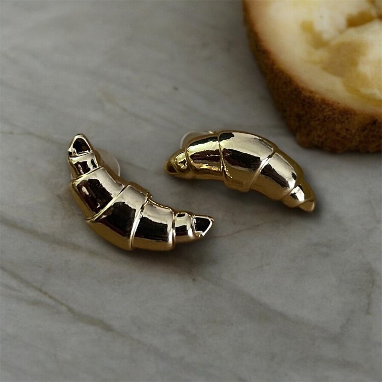 croissant earrings