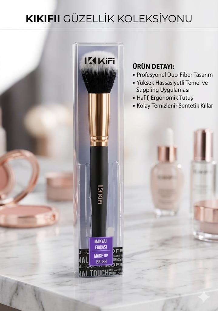 Kifi Ultra Büyük Pudra Fırçası (KFB010)