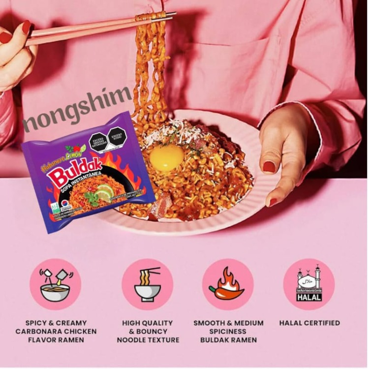 Buldak Habanero Lime Acılı Tavuk Aromalı Ramen 135g