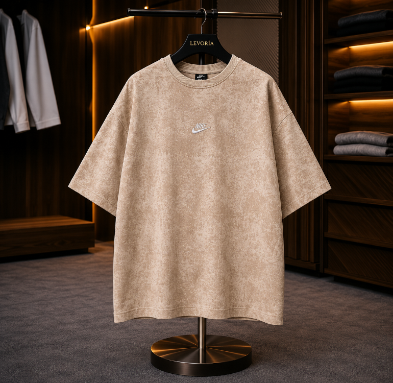 NK Bisiklet Yaka Oversize Yıkamalı Tshirt