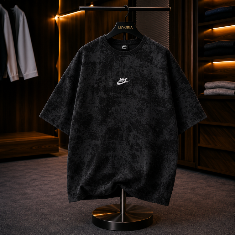 NK Bisiklet Yaka Oversize Yıkamalı Tshirt