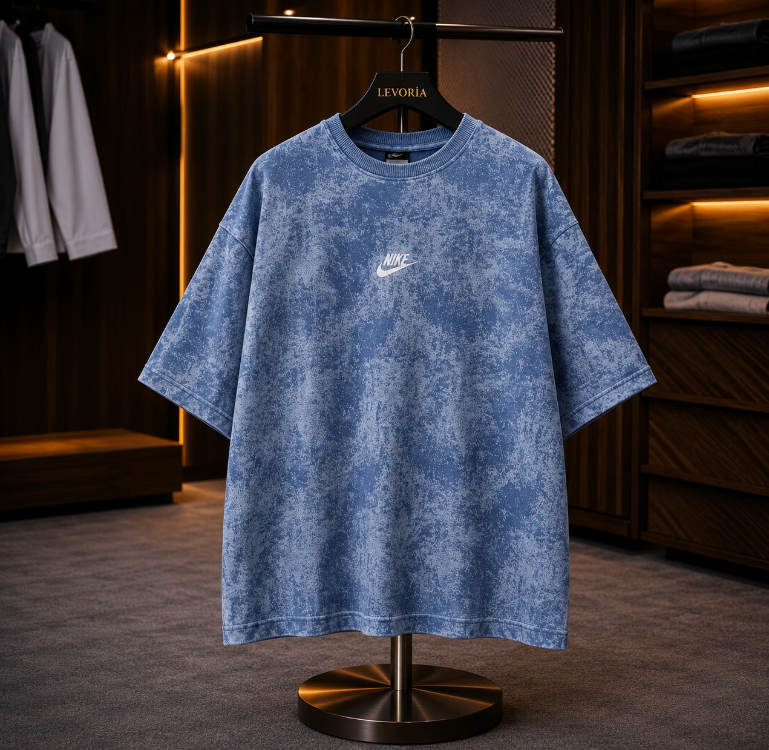 NK Bisiklet Yaka Oversize Yıkamalı Tshirt