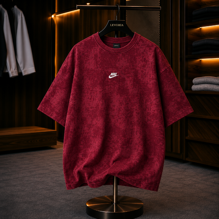 NK Bisiklet Yaka Oversize Yıkamalı Tshirt