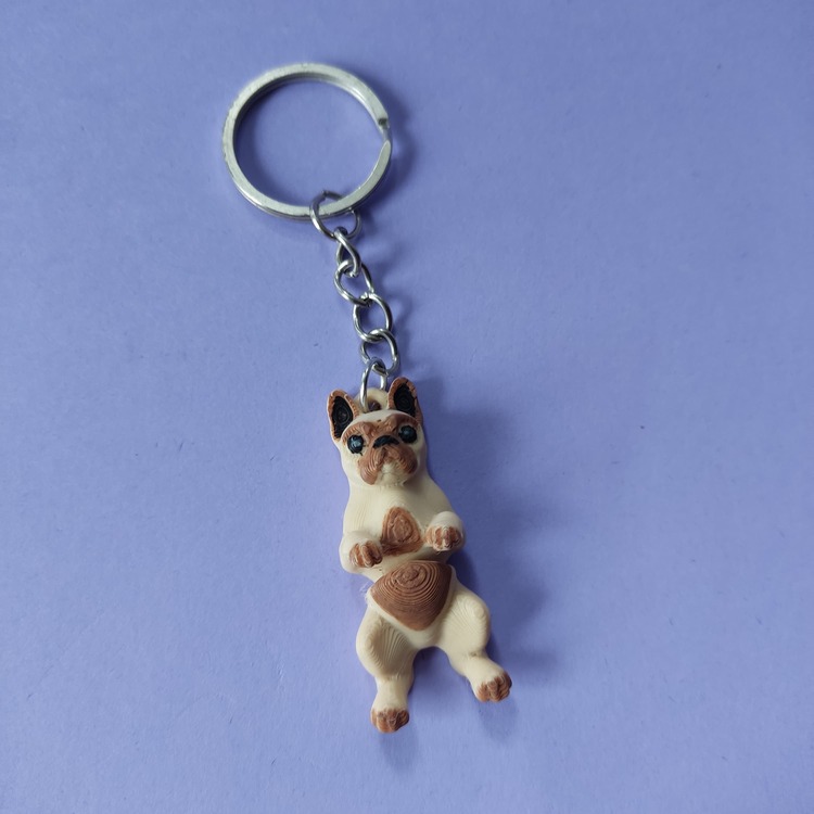 Frenchie Fransız Bulldog Anahtarlık