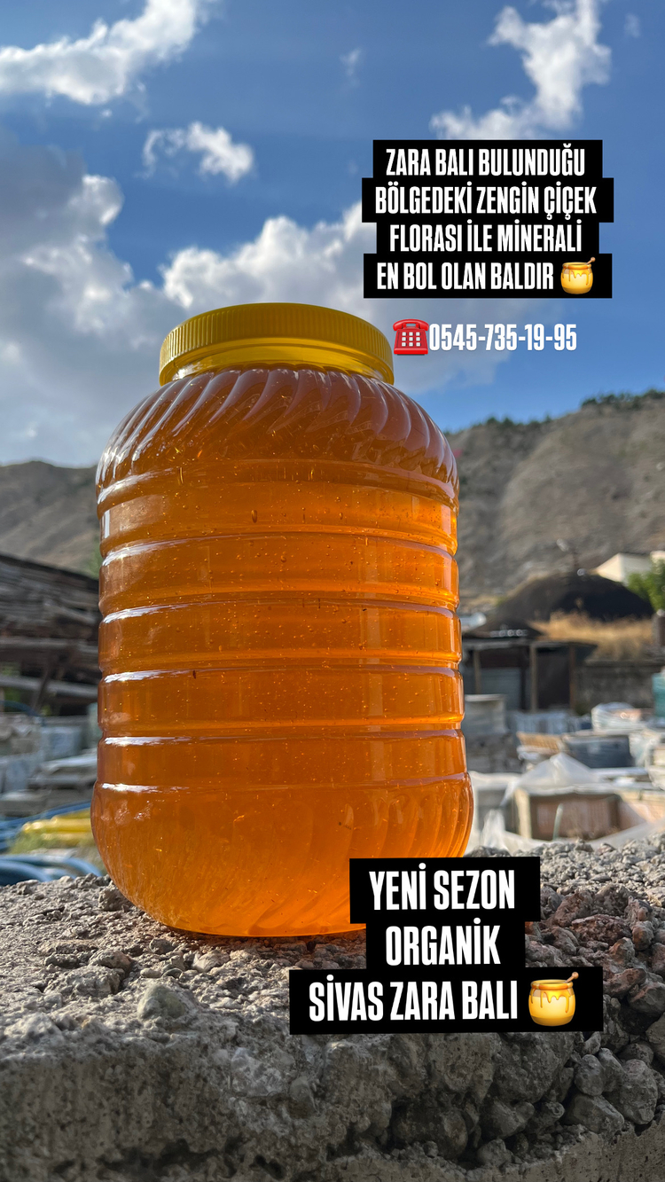 SİVAS ZARA KÖSEDAĞI  BALI NET 1 kg 