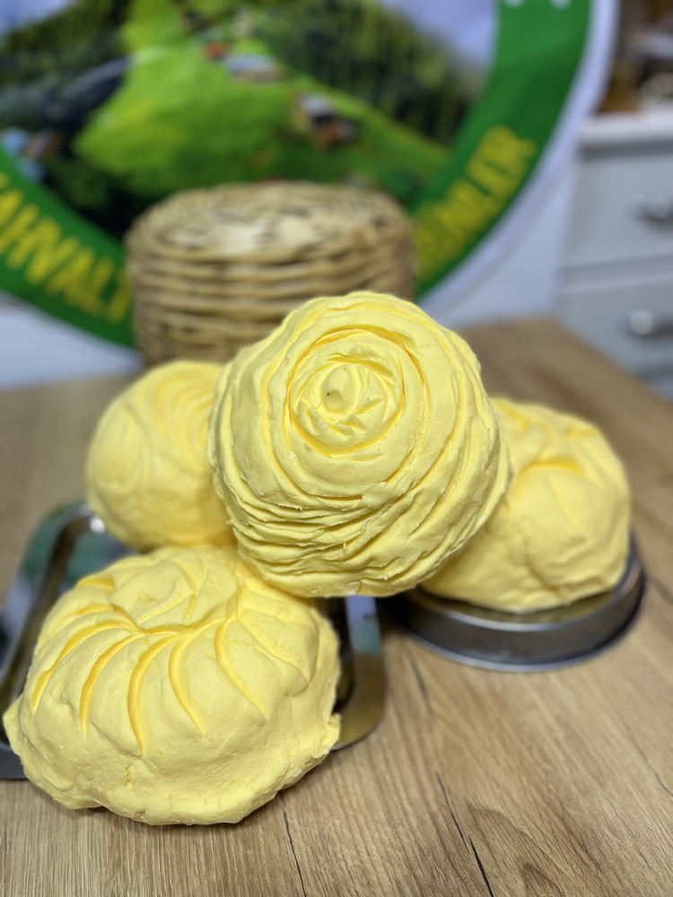 Özel tahta yayık ağaç yayık tereyağı net 1 kg
