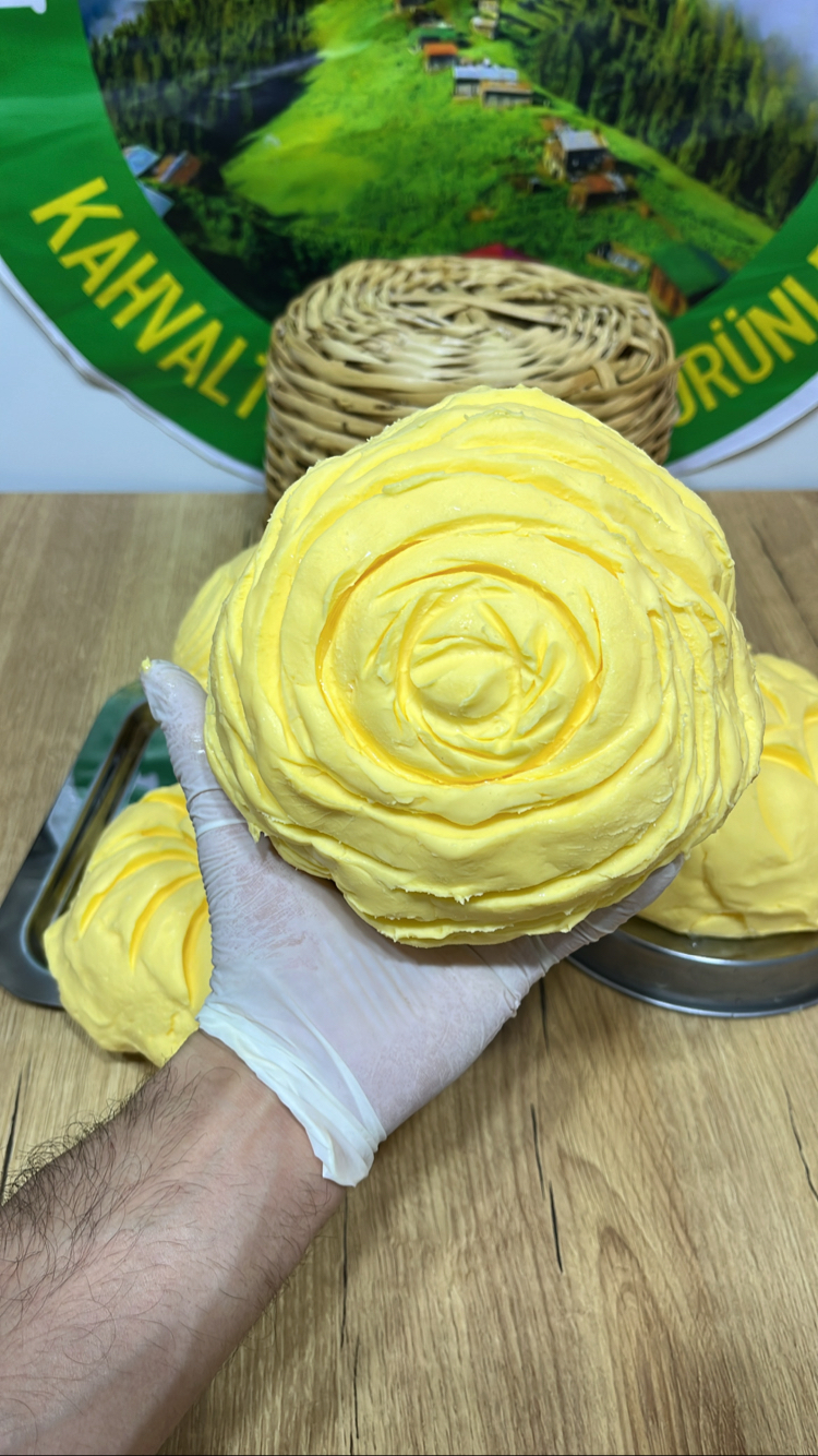 Özel tahta yayık ağaç yayık tereyağı net 1 kg