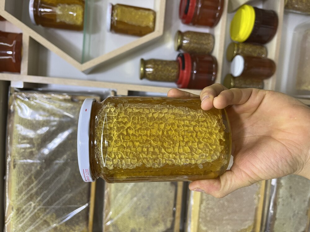 Petek süzme karışık balımız net 1 KG