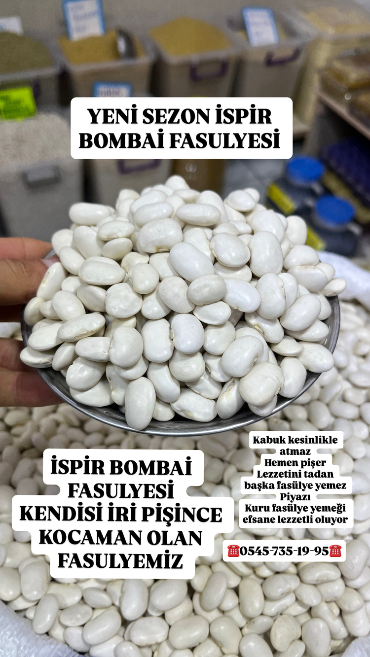 Bombay ispirfasülye net 1 kg BÖYLE BİR TAT YOK