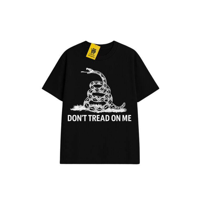 GADSDEN YILANLI 'DON'T TREAD ON ME' | Oversize Siyah Tişört