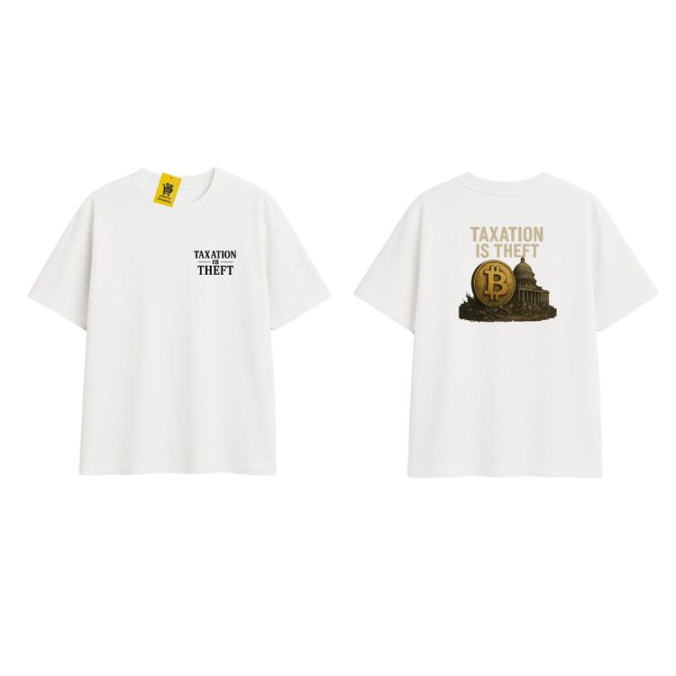 'BTC' | Oversize Beyaz Tişört