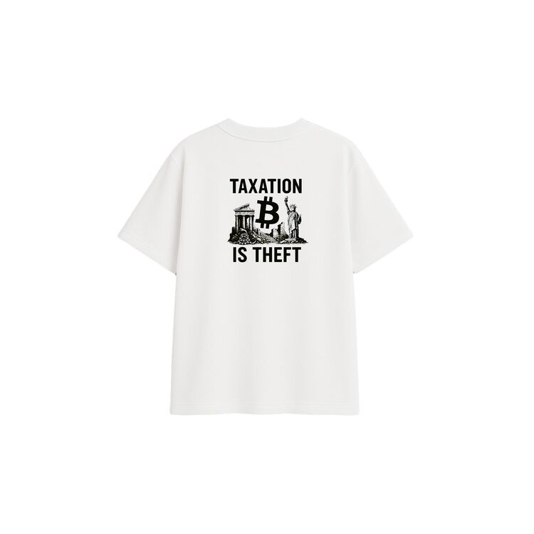 'NON-AGGRESSION & LIBERTY' | Oversize Beyaz Tişört