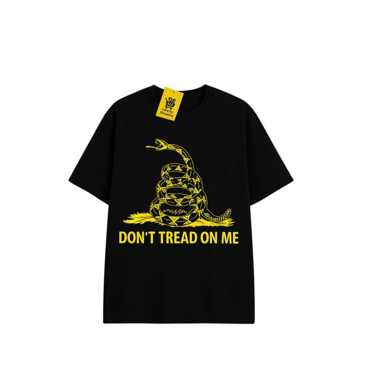 GADSDEN YILANLI 'DON'T TREAD ON ME' | Oversize Siyah Tişört