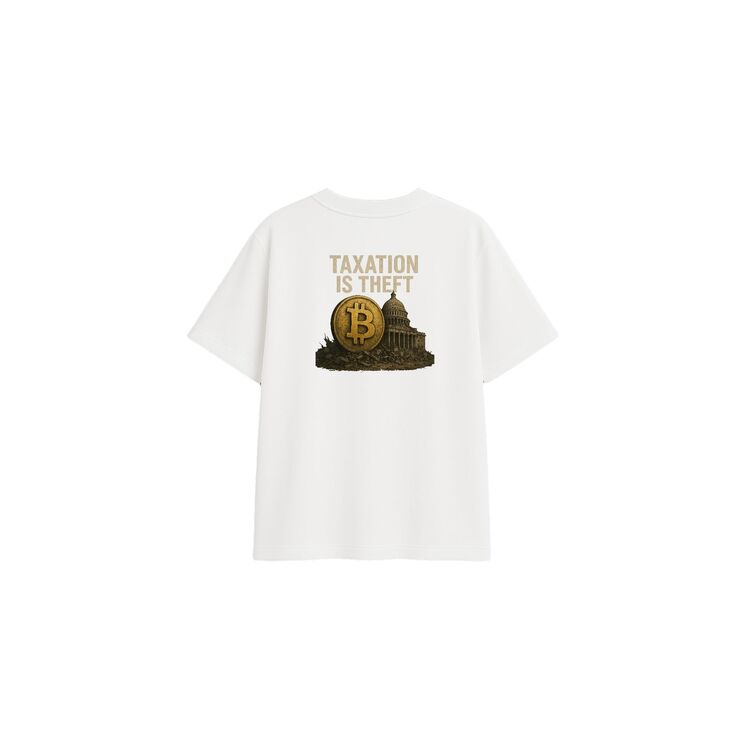 'BTC' | Oversize Beyaz Tişört
