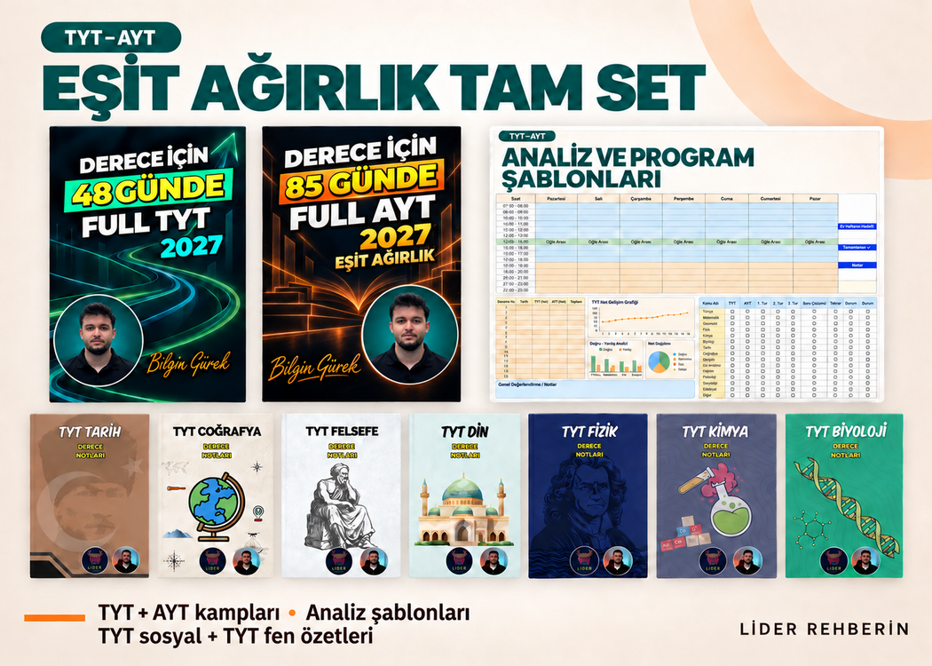 TYT-AYT Tam Set Eşit Ağırlık