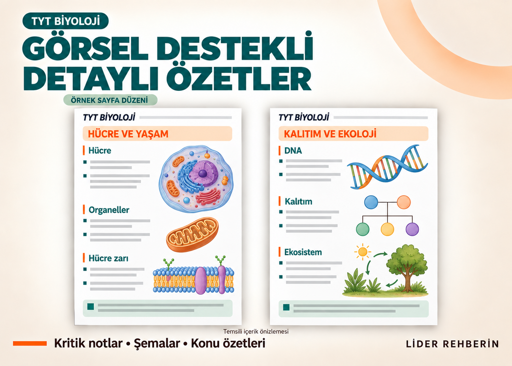 TYT BİYOLOJİ FULL TEKRAR NOTLARI | ÖZET