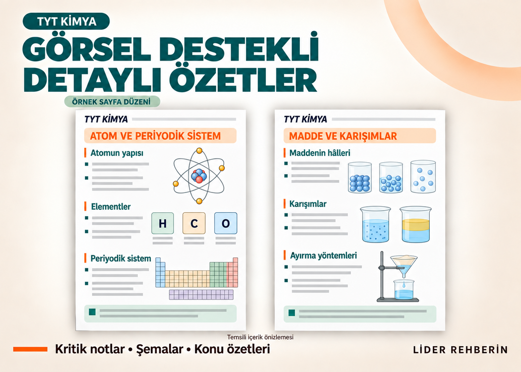 TYT FEN FULL PAKET | TÜM TYT FEN DERSLERİ ÖZET