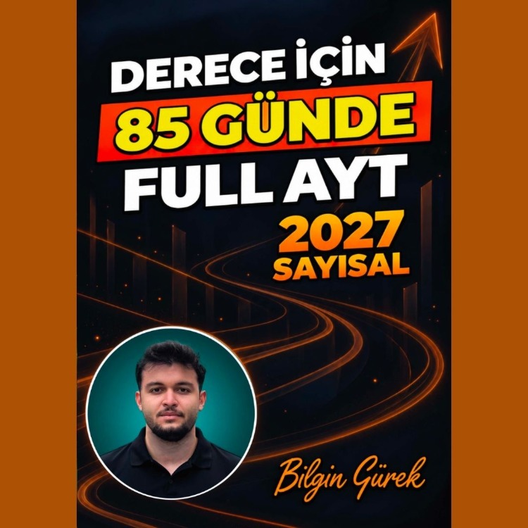 2026 BİLGİN GÜREK DERECE YAPTIRTACAK 85 GÜN AYT SAYISAL PROGRAM DİJİTAL KİTAP 