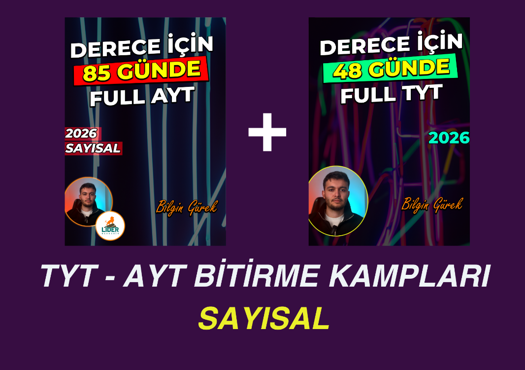 BİLGİN GÜREK TYT - AYT KAMPLARI SAYISAL (DİJİTAL KİTAP)