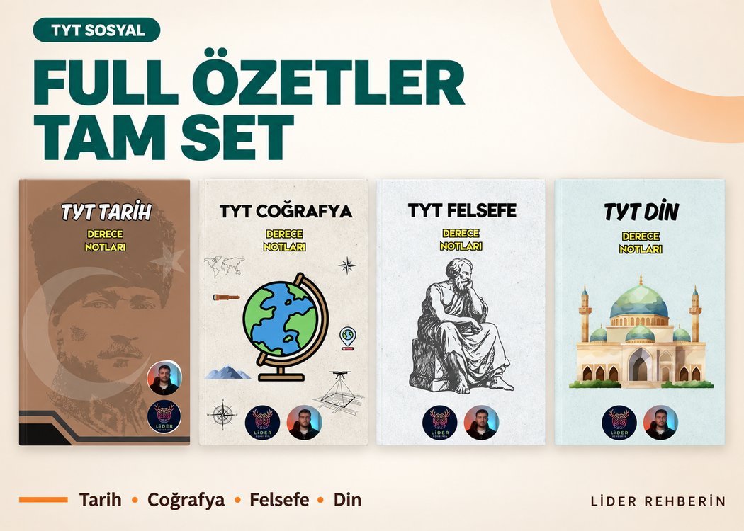 TYT SOSYAL FULL PAKET | TÜM SOSYAL DERSLERİ ÖZET