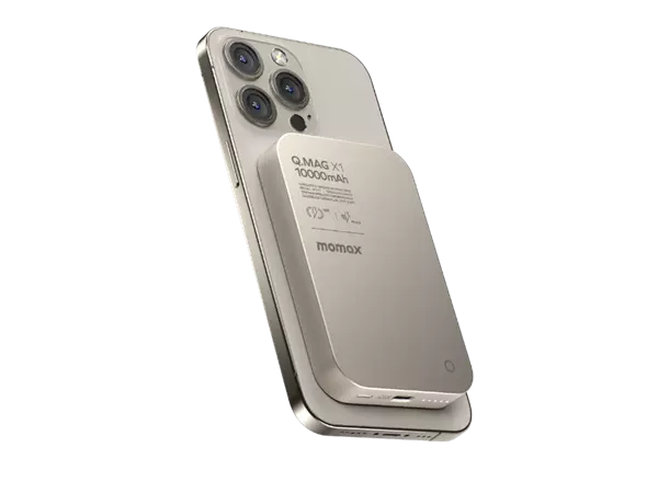 Momax Q.mag X1 10000MAH Magsafe Uyumlu Kablosuz Powerbank TİTANİUM