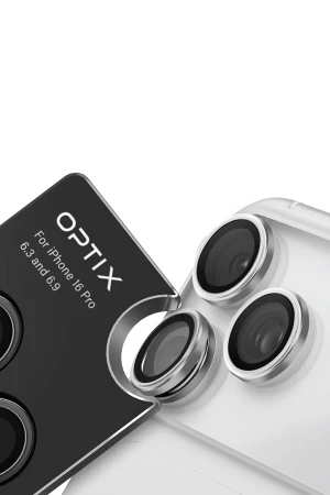 Uniq iPhone 17 Pro / 17 Pro Max Optix Çelik Çerçeveli Sapphire Kamera Lens Koruyucu