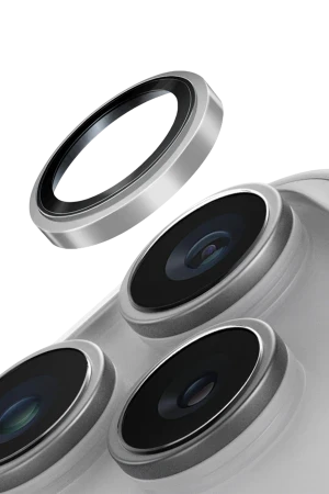 Uniq iPhone 17 Pro / 17 Pro Max Optix Çelik Çerçeveli Sapphire Kamera Lens Koruyucu