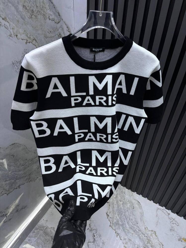 BALMAIN PARİS BİSİKLET YAKA TRİKO T-SHİRT