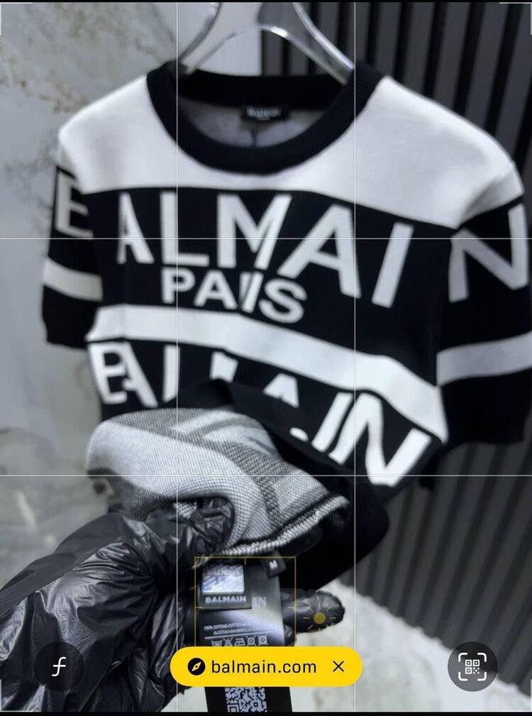 BALMAIN PARİS BİSİKLET YAKA TRİKO T-SHİRT