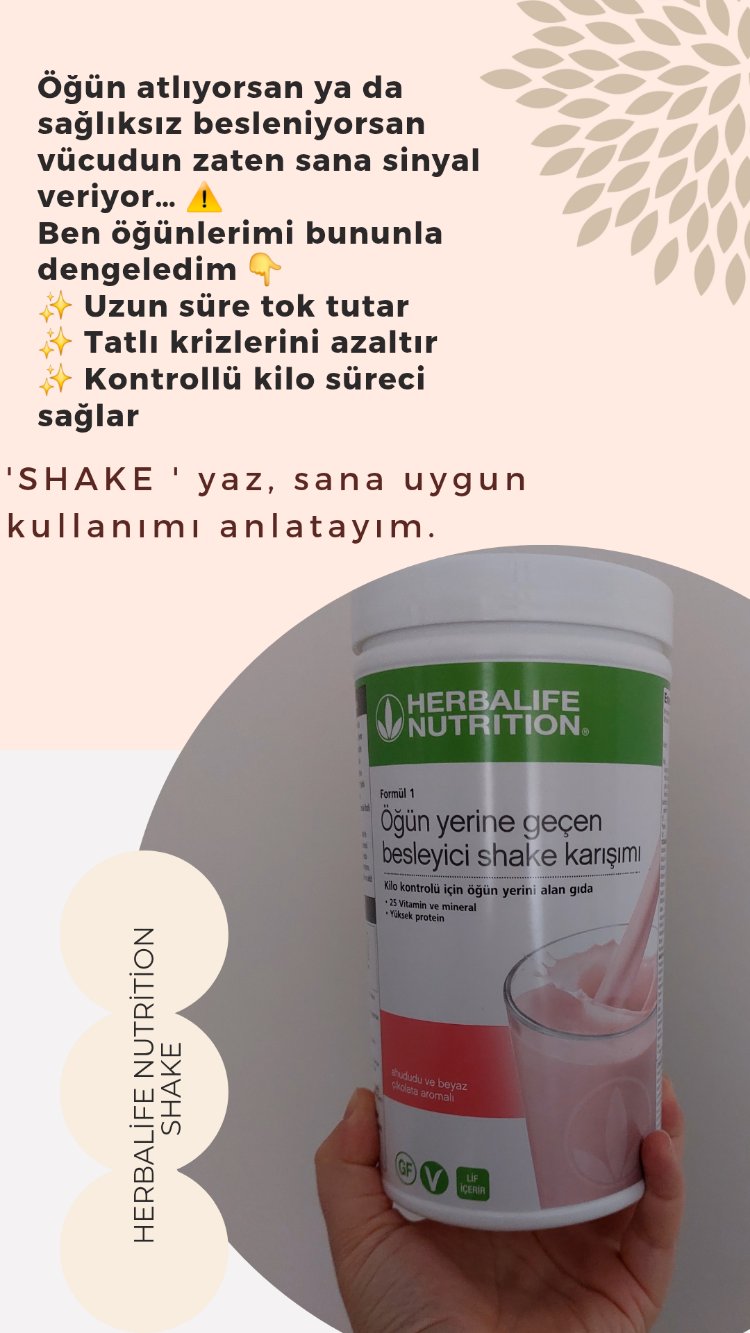 Herbalife Shake | Öğün Yerine Geçen Besleyici Karışım