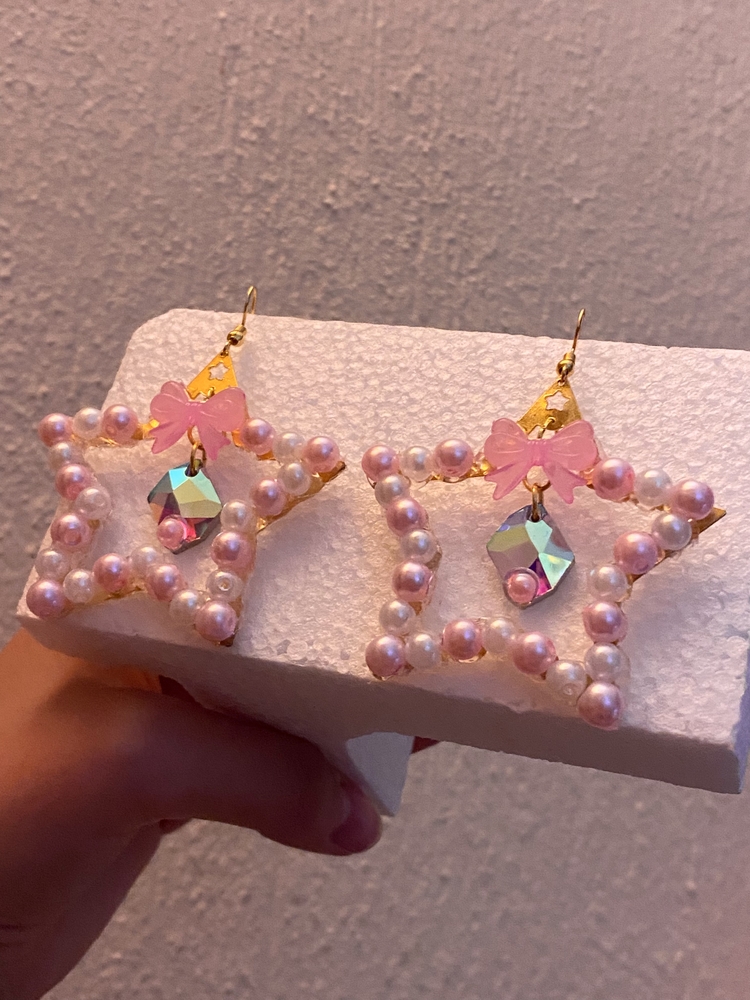 Pinkstar Küpe