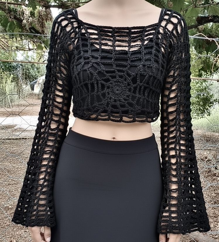 Örümcek Ağı Bluz (Black)