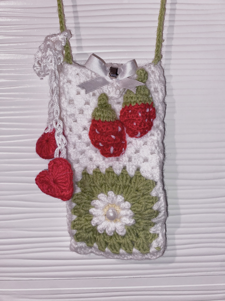 Strawberry Telefon Çantası