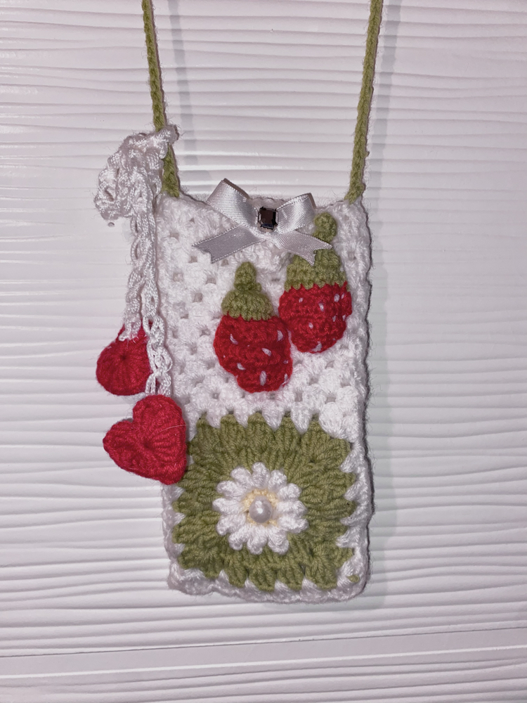 Strawberry Telefon Çantası