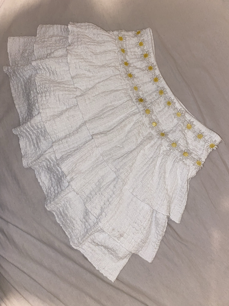 Papatyalı fairycore ultra mini etek