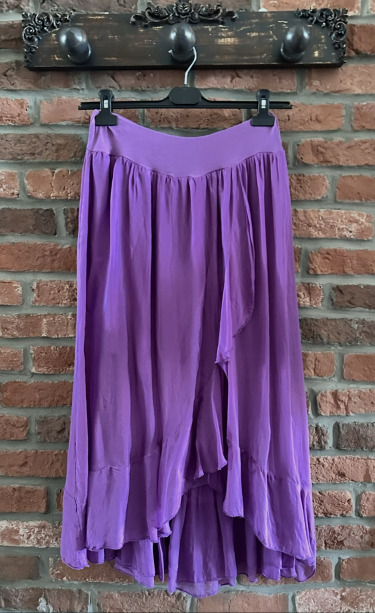 İtalyan ipek pantolon etek