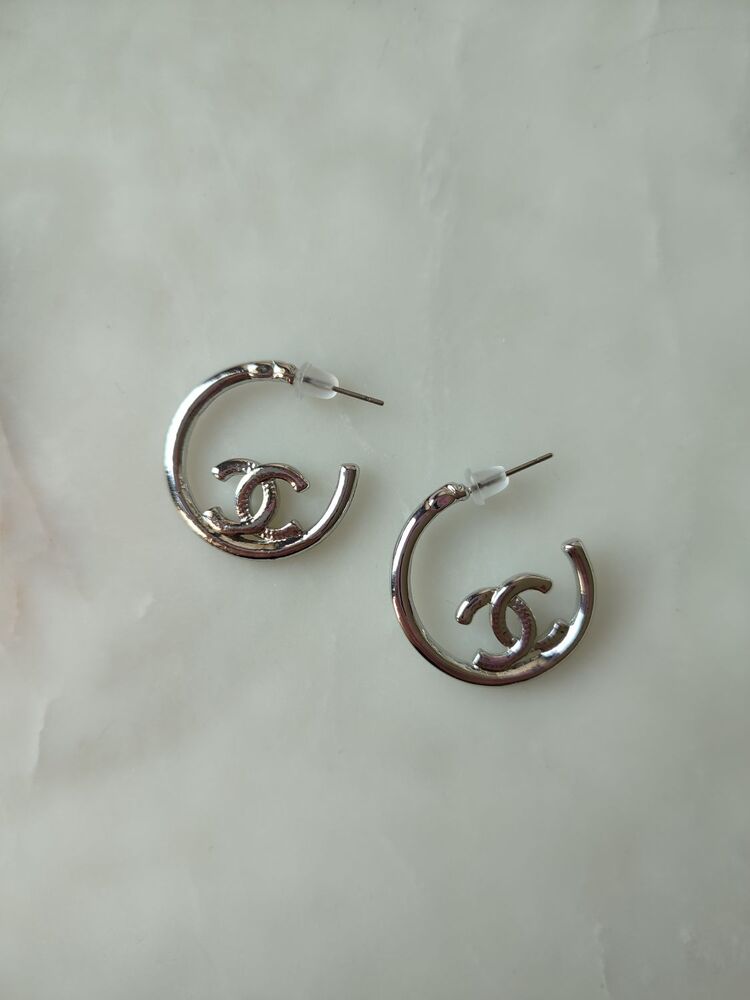 Marka Model Halka Küpe / Silver