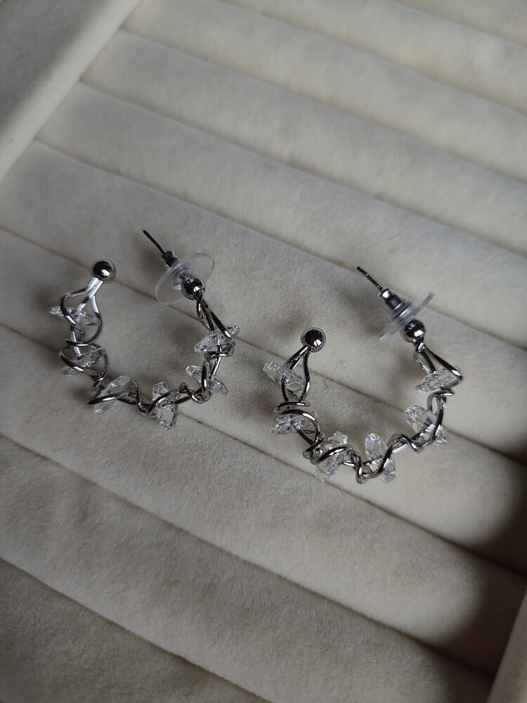 Silver Sarmaşık Küpe