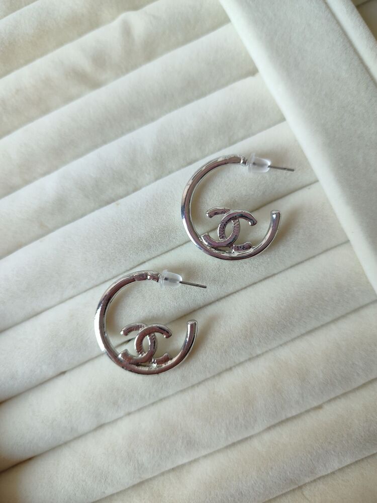 Marka Model Halka Küpe / Silver