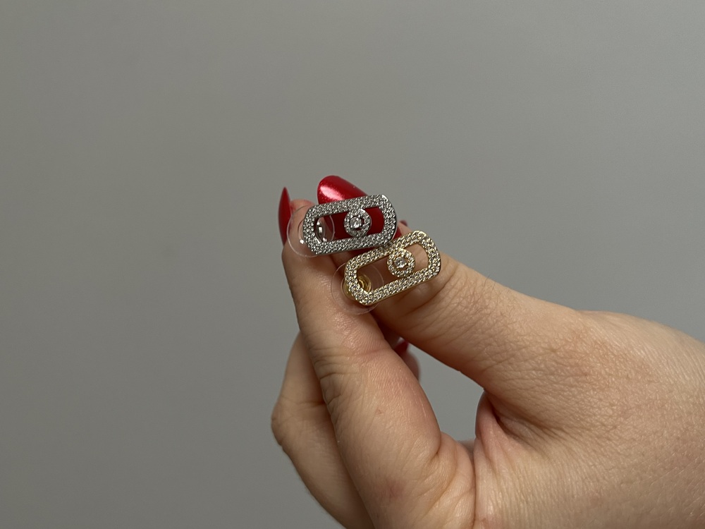 Mesika Model Taşlı Küpe