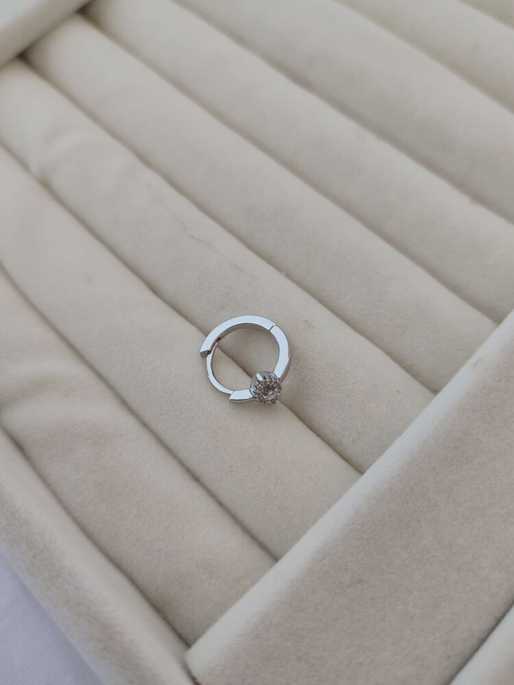 Taşlı Göz/Cerrahi Çelik Tragus Küpe