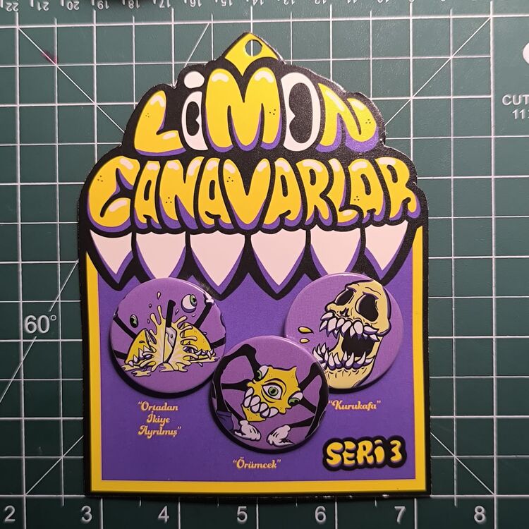 Limonlu Canavarlar Rozet Paketi - Seri 3