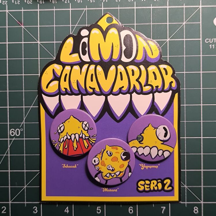 Limonlu Canavarlar Rozet Paketi - Seri 2
