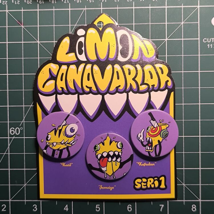 Limonlu Canavarlar Rozet Paketi - Seri 1