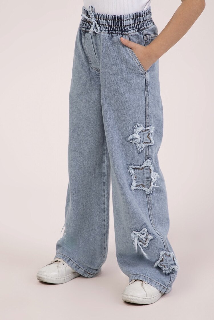 Yıldızlı kot pantolon