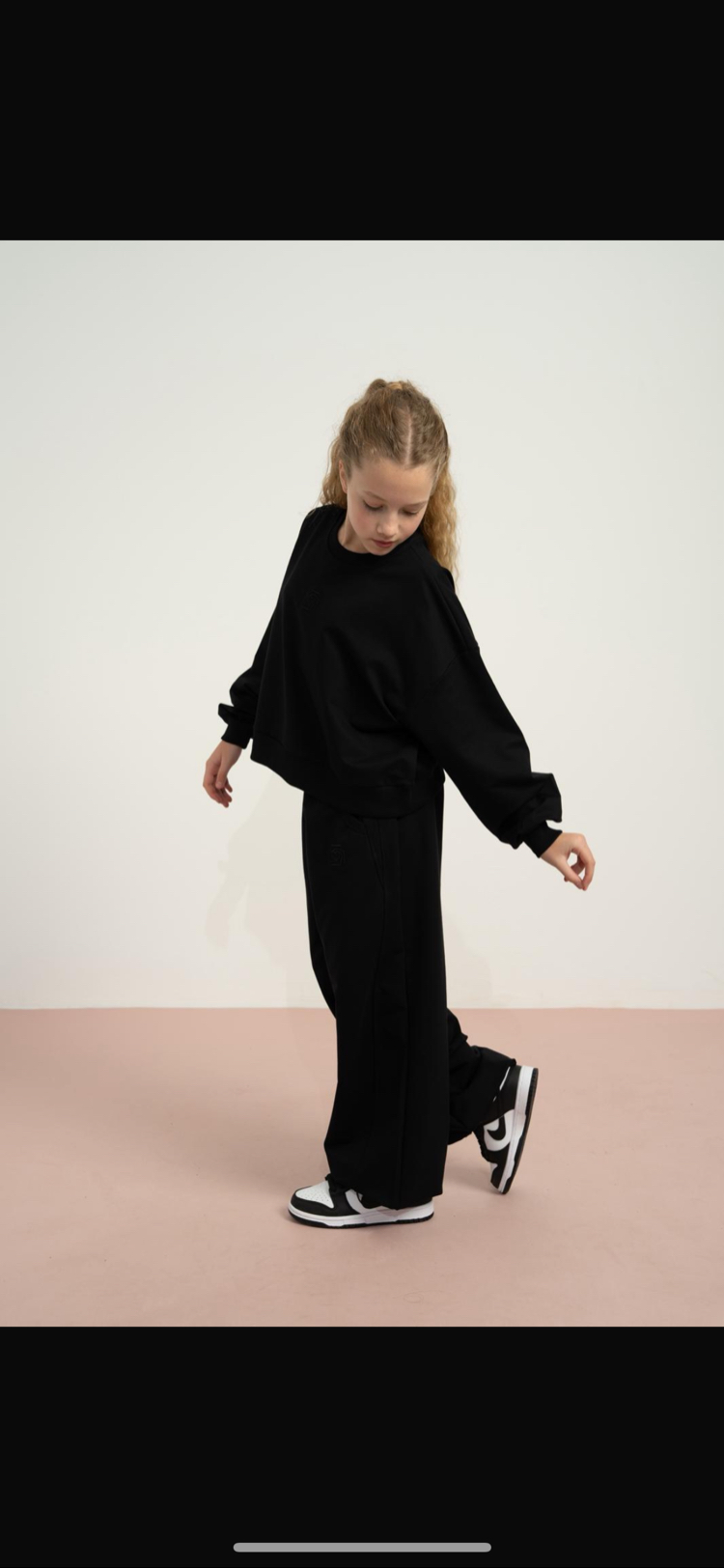 Siyah Oversize kuz takım