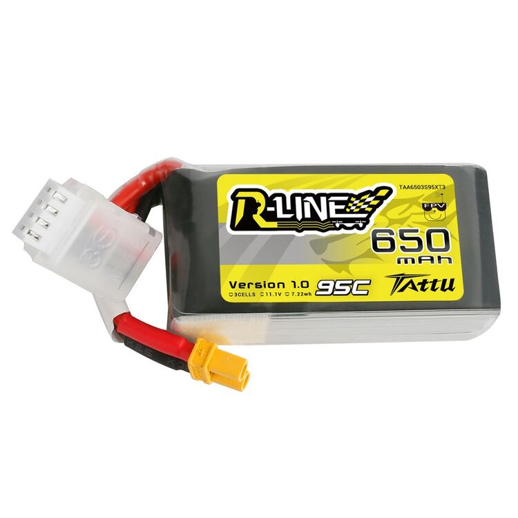 Tattu R-Line 650mAh 3S 11.1V 95C Lipo 